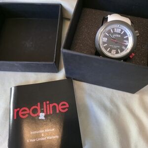 Red Line Octane Stainless Steel Men's Watch N.O.S! Water Resistant